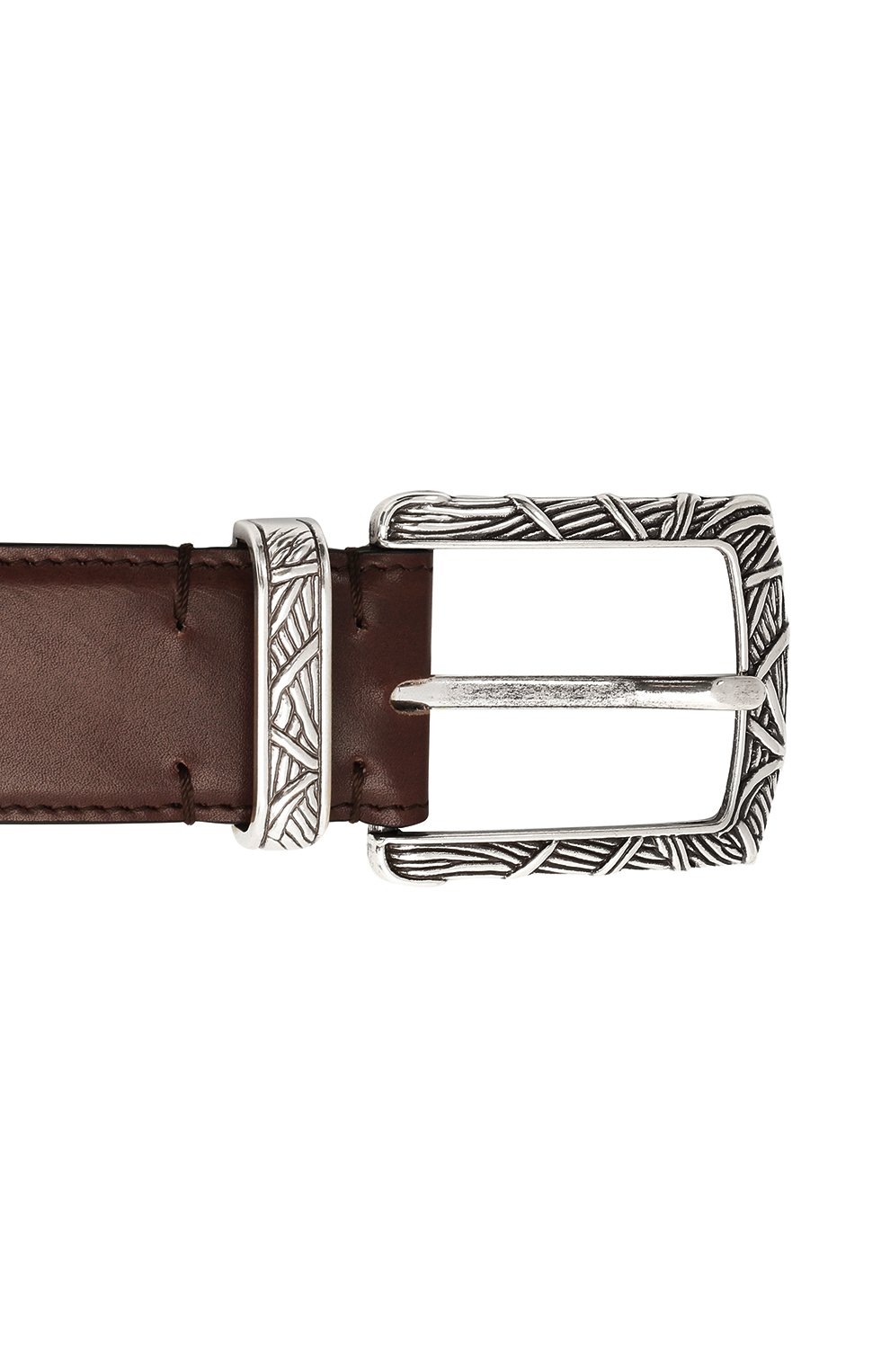 Кожаный ремень KITON, арт. USC21PN00100, фото 3