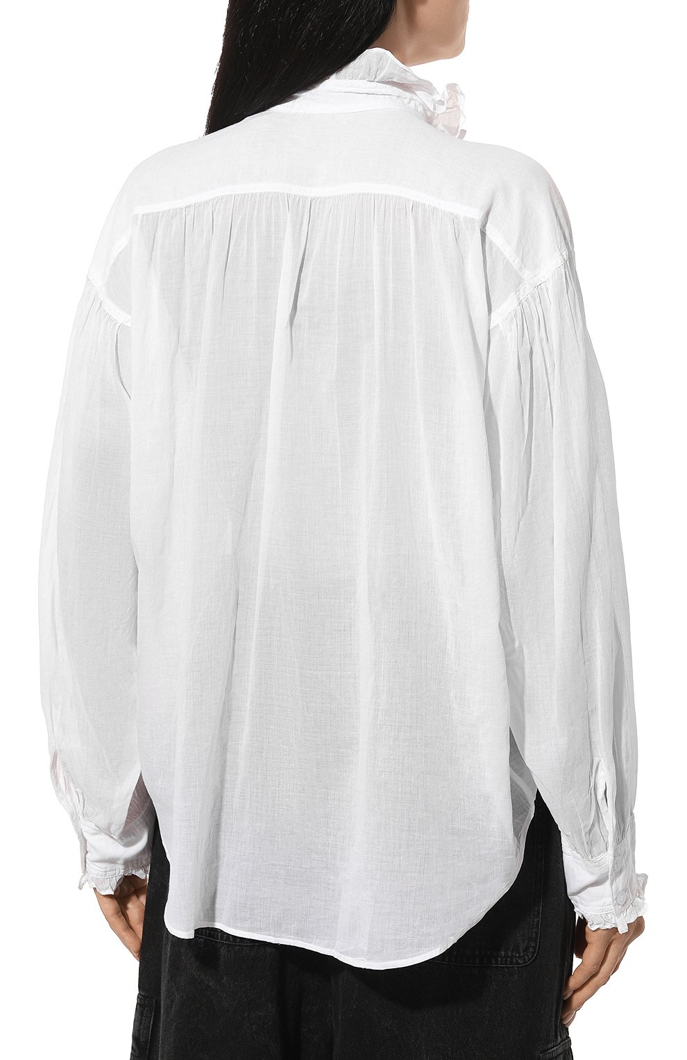 Хлопковая блузка ISABEL MARANT ETOILE, арт. HT0001FA, фото 4
