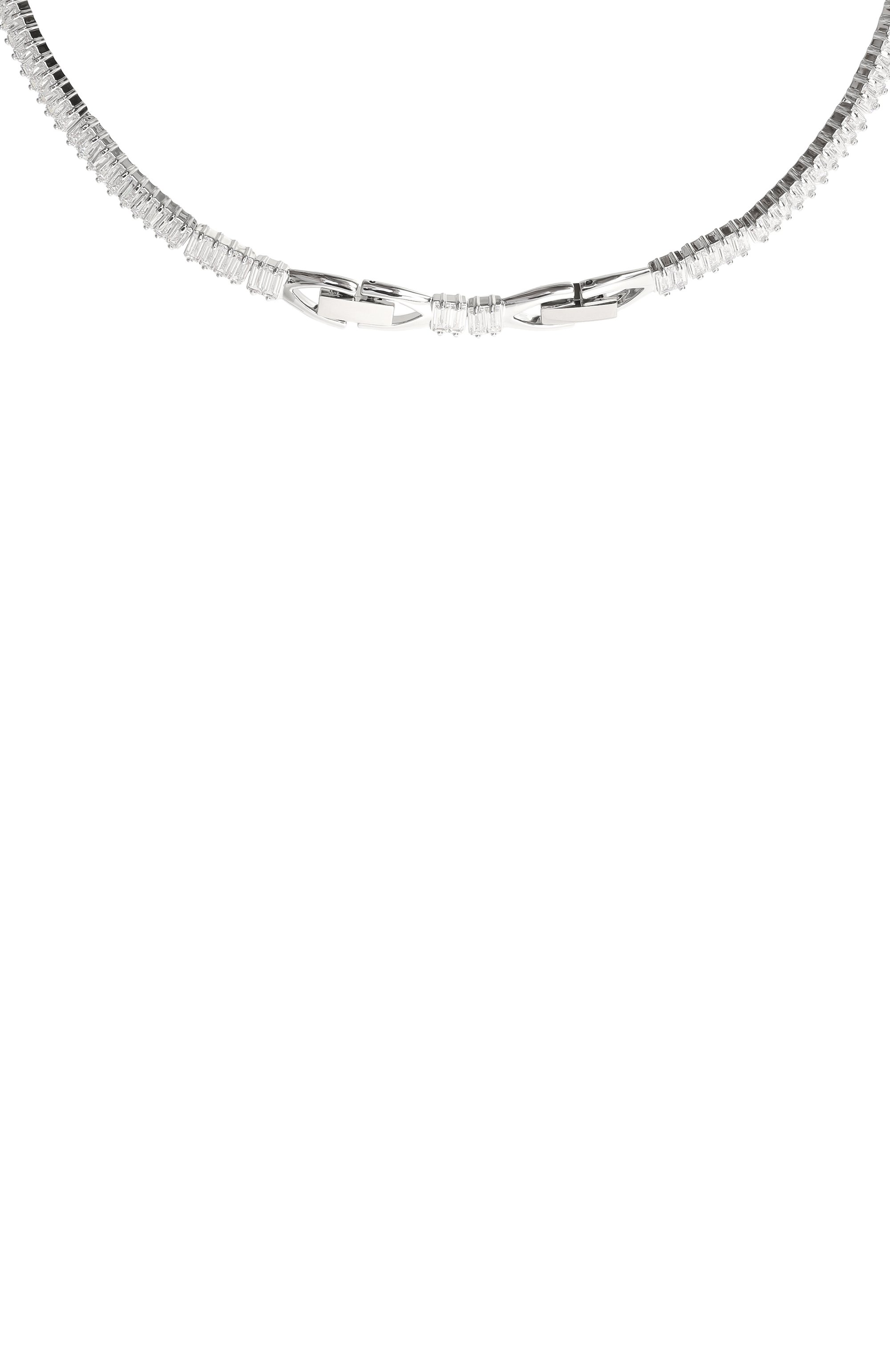 Колье matrix SWAROVSKI серебряного цвета по цене 99500 руб., арт. 5727039, фото 4 Колье matrix SWAROVSKI, арт. 5727039, фото 4