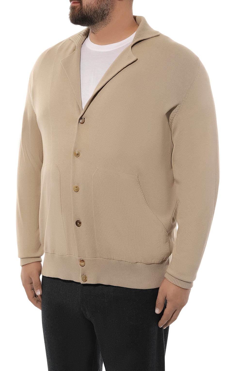 Кардиган из хлопка и кашемира CORTIGIANI, арт. 519126/0000/58-70, фото 3