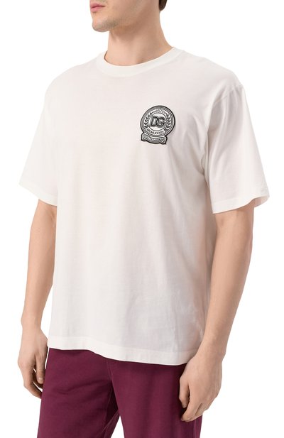 Хлопковая футболка DOLCE & GABBANA, арт. G8PN9Z/G7NYE, фото 3