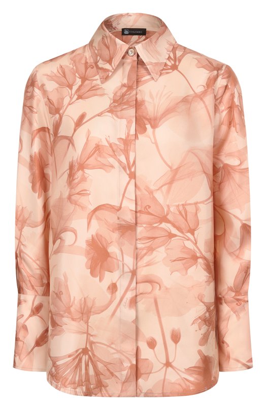 Шелковая рубашка Colombo CM00408/F/T0666-11-2F Розовый CM00408/F/T0666-11-2F
