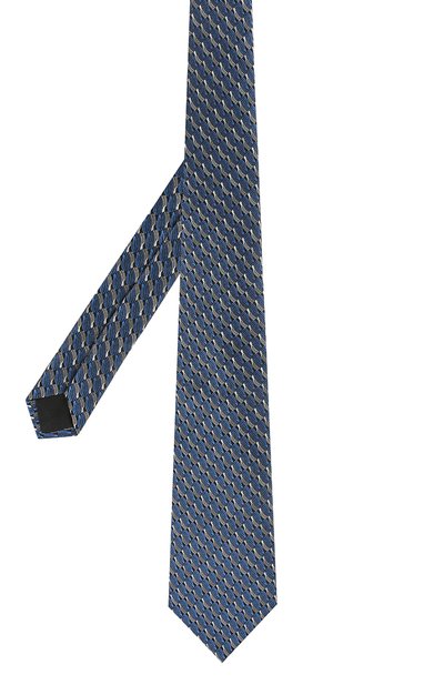 Шелковый галстук LANVIN синего цвета по цене 12600 руб., арт. 2550/TIE, фото 2 Шелковый галстук LANVIN, арт. 2550/TIE, фото 2