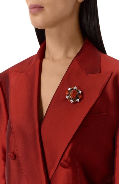 Брошь DOLCE & GABBANA оранжевого цвета по цене 145500 руб., арт. WPS6M3/W1111, фото 2 Брошь DOLCE & GABBANA, арт. WPS6M3/W1111, фото 2
