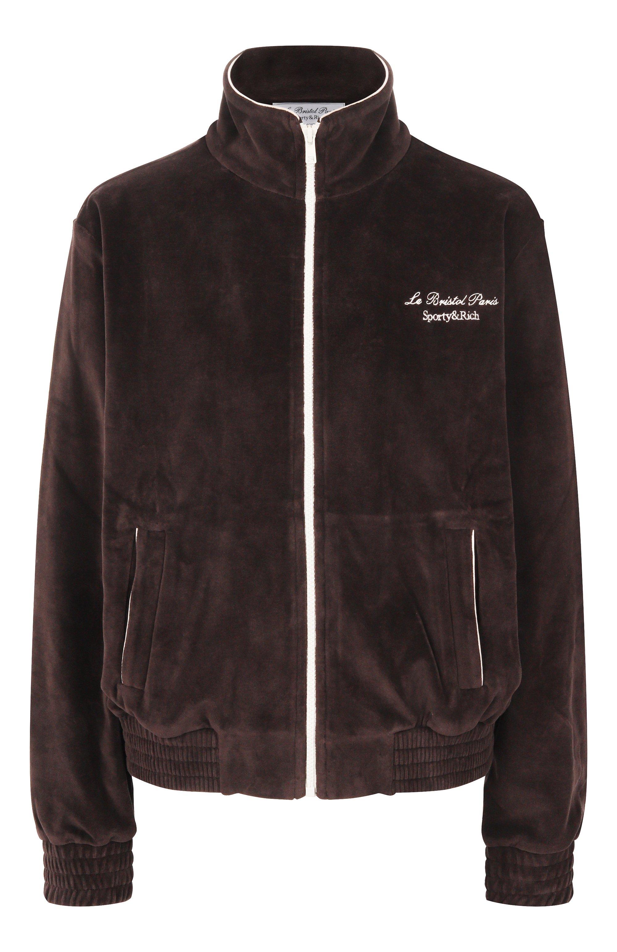 Бархатная толстовка sporty & rich x le bristol paris SPORTY AND RICH, арт. JA063517619BR03, фото 1