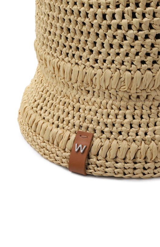 Панама из вискозы Weekend Max Mara WKAFRAG0RE Бежевый  WKAFRAG0RE Фото 3