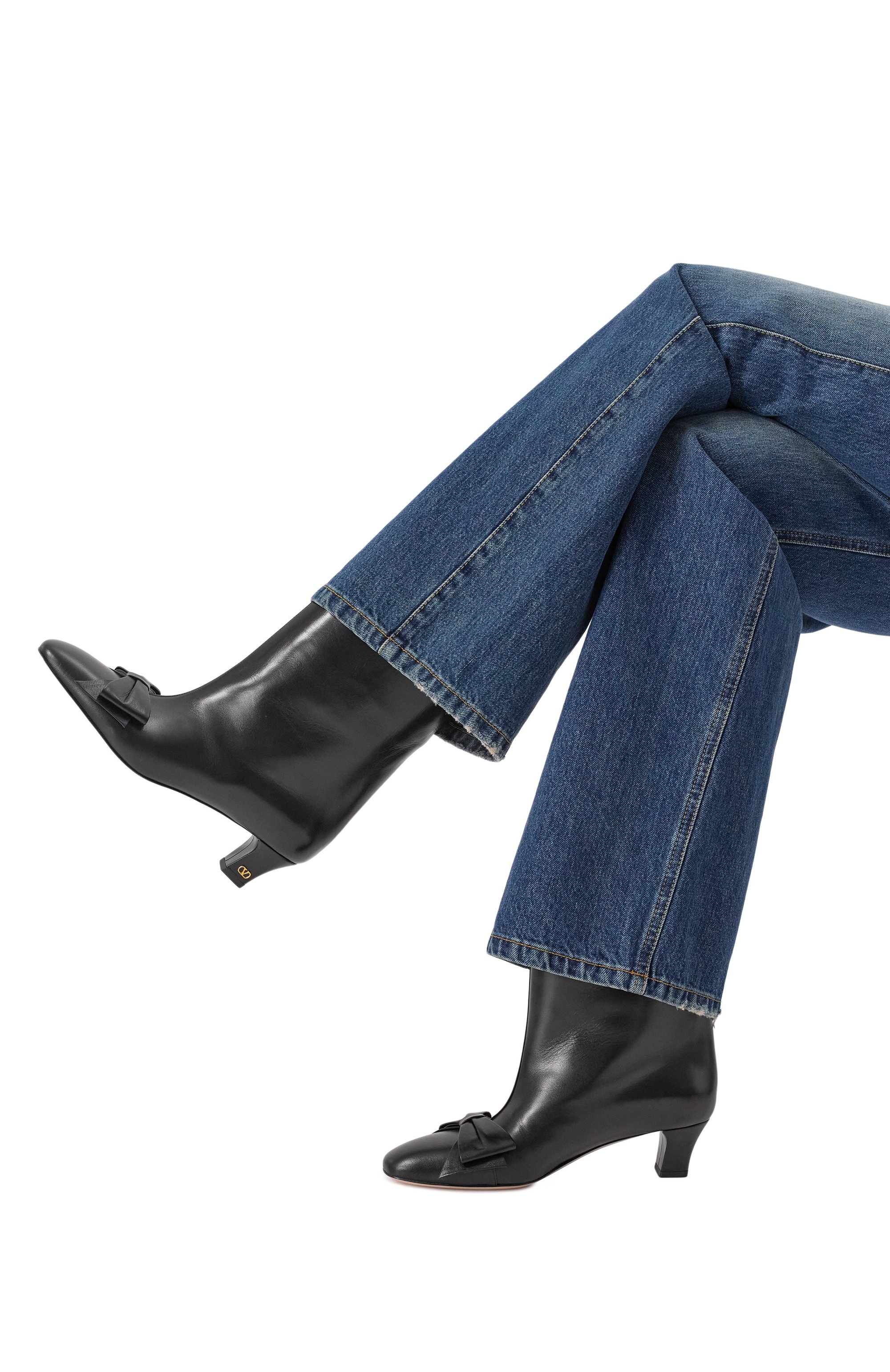 Кожаные ботильоны bowow 45 VALENTINO, арт. 7W2S0MB1/DDT, фото 2