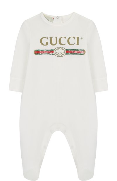 Хлопковая пижама с логотипом бренда GUCCI, арт. 504123/X3L64, фото 1