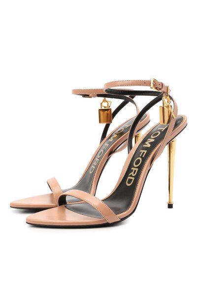 Кожаные босоножки padlock TOM FORD, арт. W2272T-LKD002, фото 1