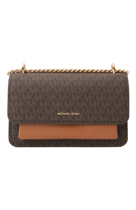 Женская сумка claire large MICHAEL MICHAEL KORS коричневого цвета, арт. 30R5GC7L3B | Фото 1 (Ремень/цепочка: На ремешке; Материал сплава: Проставлено; Драгоценные камни: Проставлено; Размер: large; Материал: Экокожа)