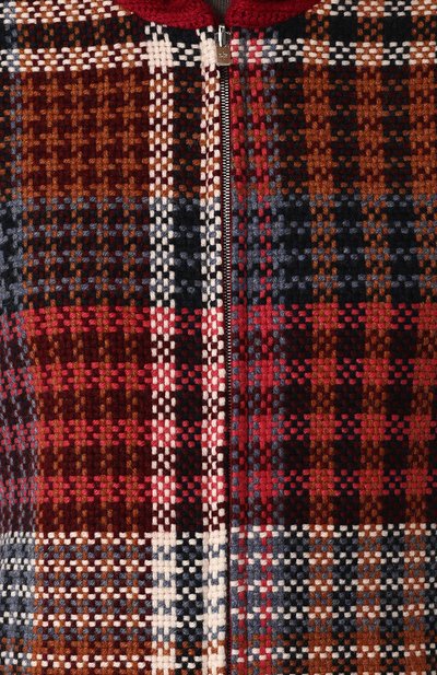 Двубортный вязаный бомбер на молнии LORO PIANA, арт. FAG4349, фото 5