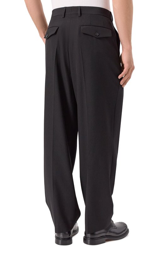 Шерстяные брюки Dries Van Noten 020998-2057-900 Чёрный  020998-2057-900 Фото 4