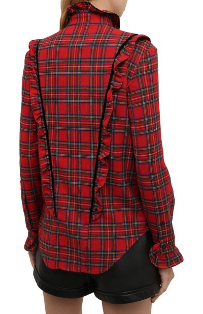 Шерстяная блузка SAINT LAURENT, арт. 665668/Y24JA, фото 4