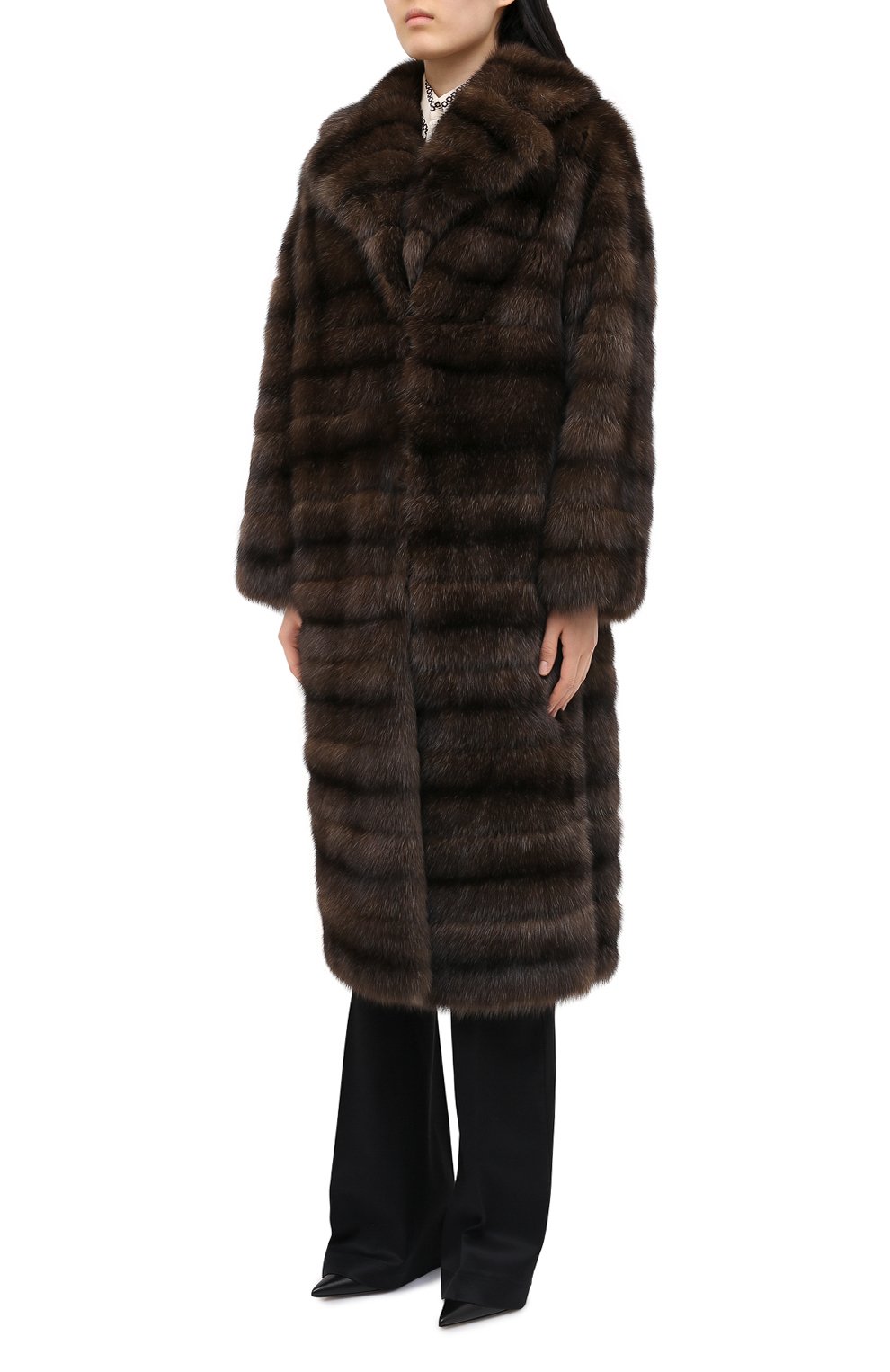 Шуба из меха соболя VALENTINO, арт. SF3FA7403AF, фото 3
