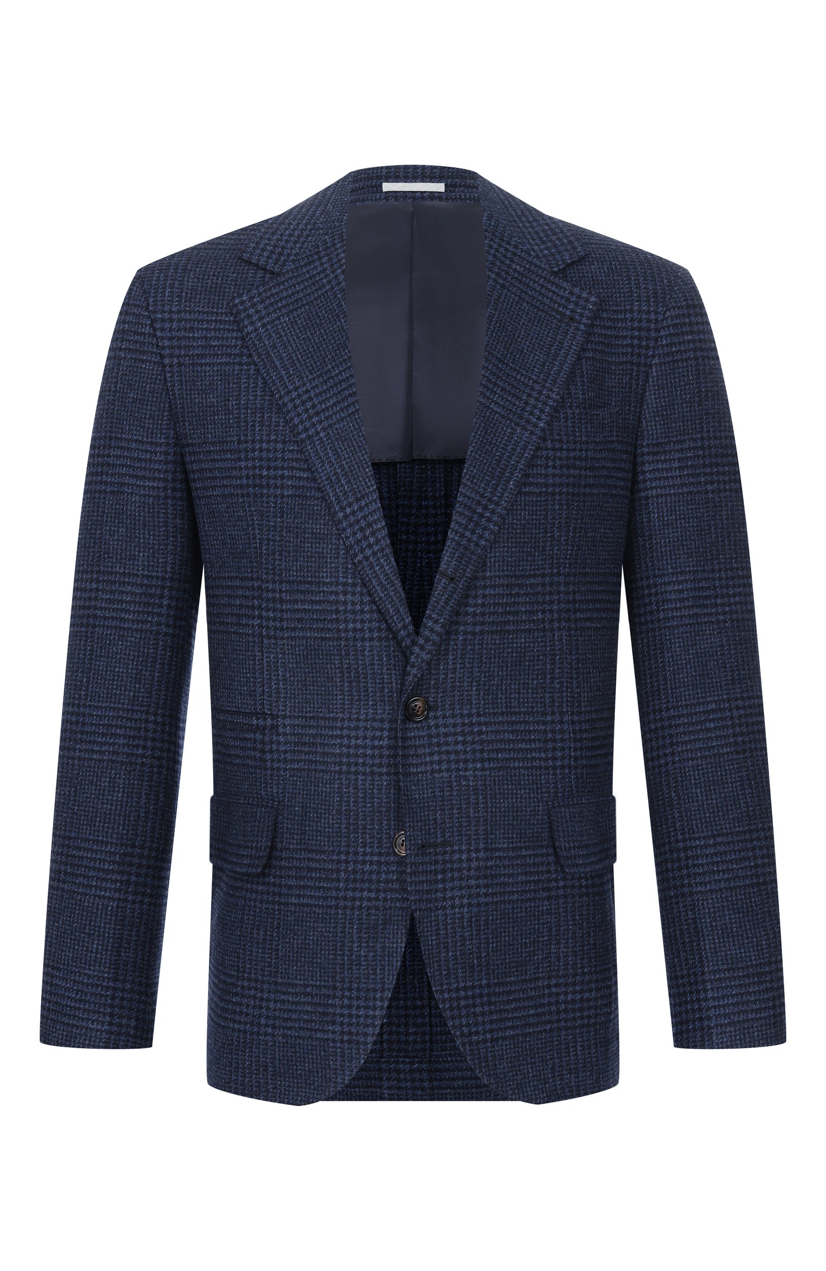 Шерстяной пиджак BRUNELLO CUCINELLI темно-синего цвета по цене 574000 руб., арт. MV4437BTD, фото 1 Шерстяной пиджак BRUNELLO CUCINELLI, арт. MV4437BTD, фото 1