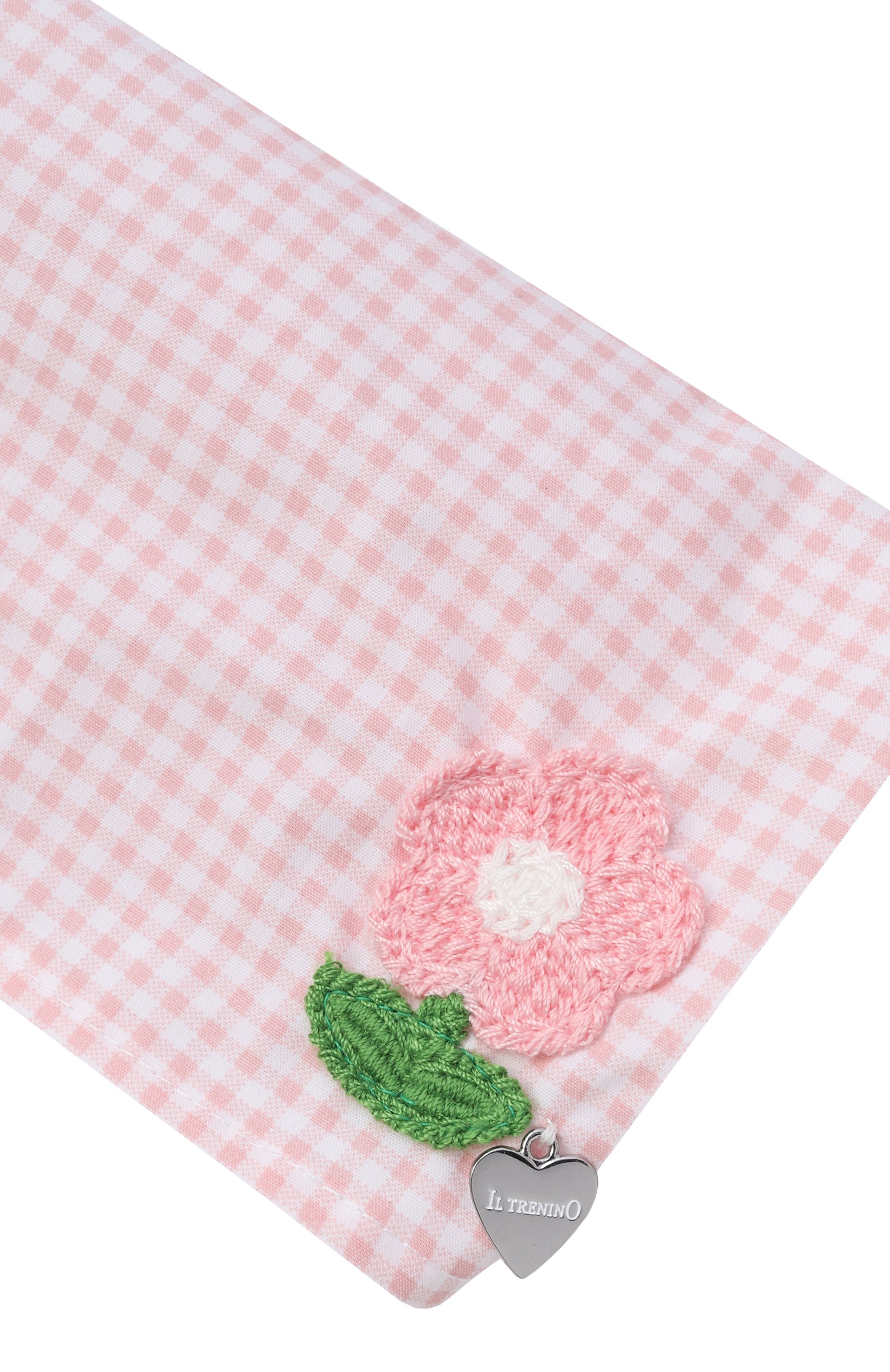 Хлопковая бандана IL TRENINO розового цвета по цене 4990 руб., арт. FB-5045, фото 3 Хлопковая бандана IL TRENINO, арт. FB-5045, фото 3