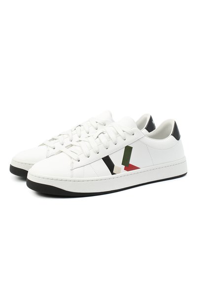 Мужские кожаные кеды KENZO, арт. FA65SN172L50