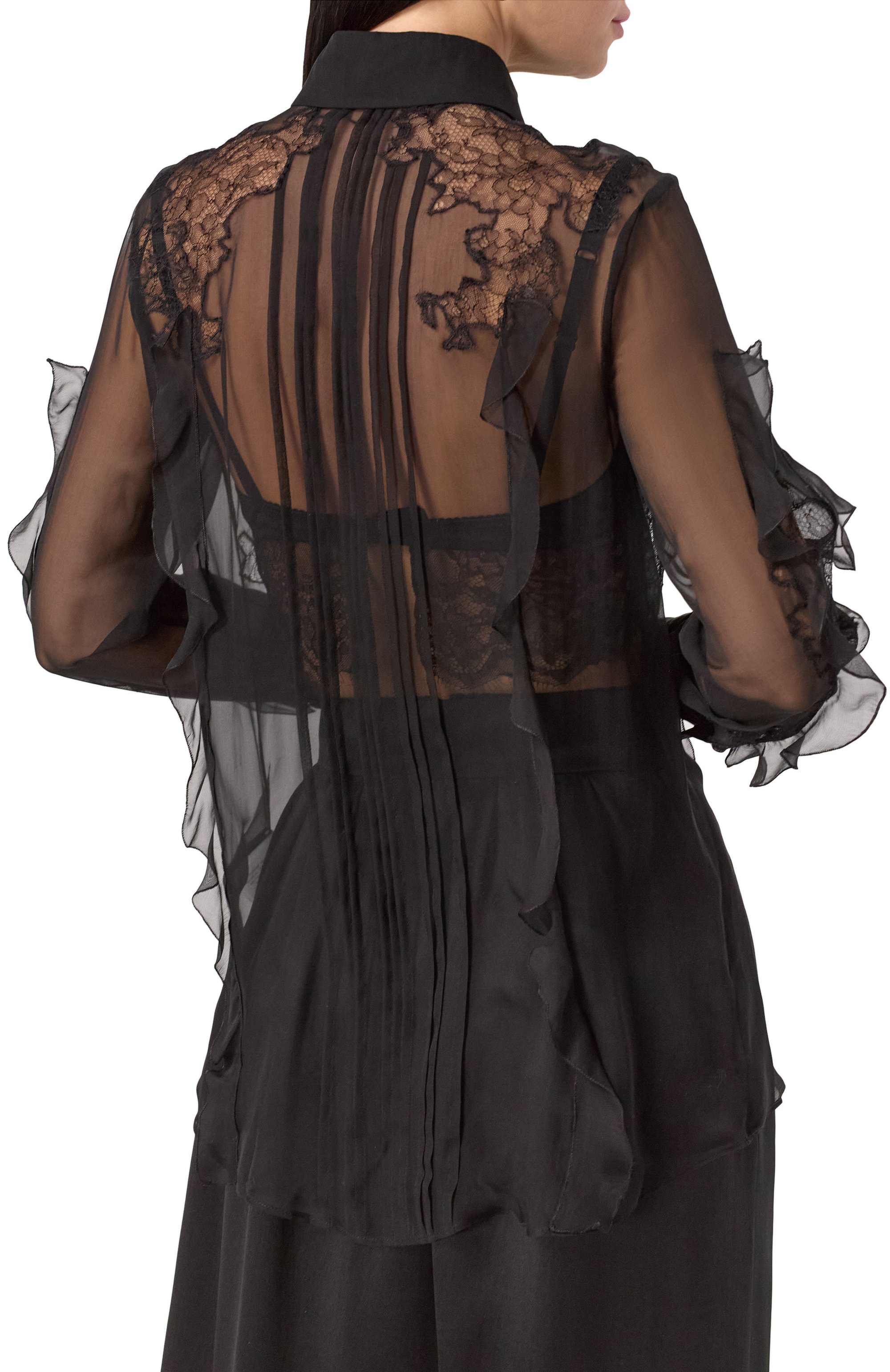 Шелковая блузка VALENTINO, арт. 5B0AB6W52UP, фото 4