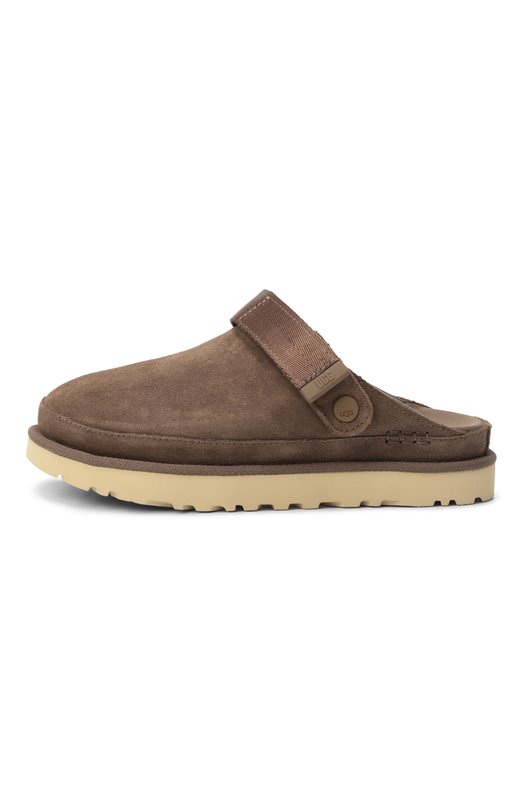 Замшевые сабо Goldenstar UGG 1138252 Коричневый  1138252 Фото 4