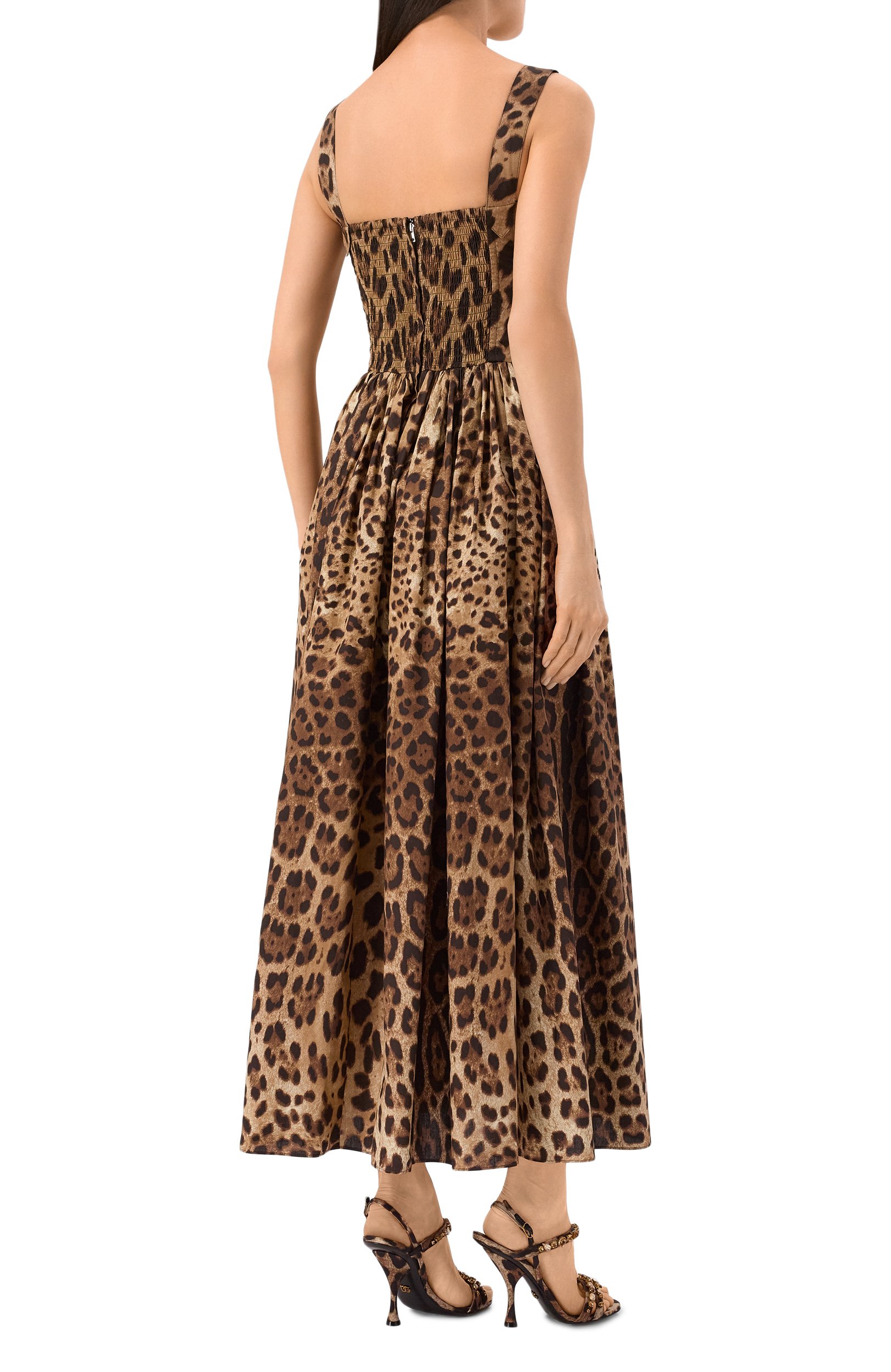 Хлопковое платье DOLCE & GABBANA, арт. F6TTHT/HS5E3, фото 3
