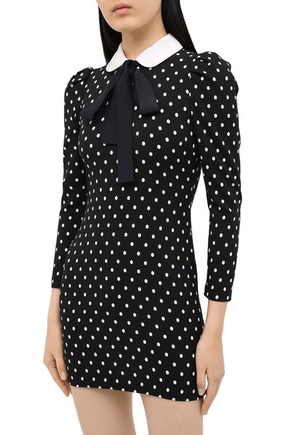 Платье REDVALENTINO черно-белого цвета по цене 51850 руб., арт. UR0VAT80/5EK, фото 3 Платье REDVALENTINO, арт. UR0VAT80/5EK, фото 3