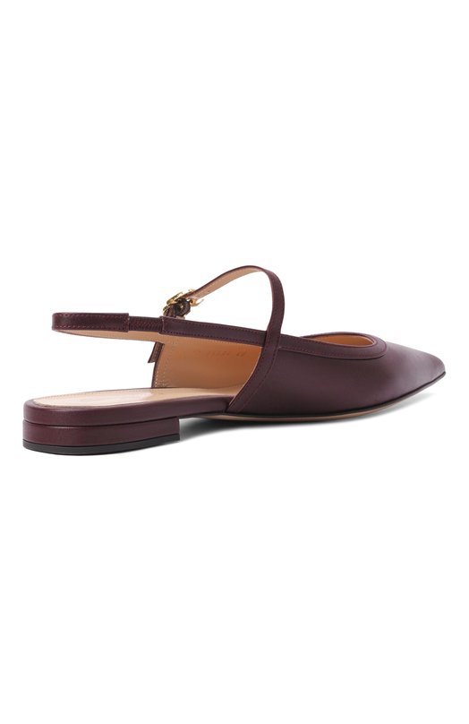 Кожаные балетки Mary Jane Gianvito Rossi G95594.05RIC.VITB0UR Бордовый  G95594.05RIC.VITB0UR Фото 5