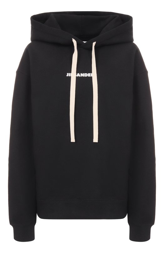 Хлопковое худи Jil Sander J40GU0123/J20039 Чёрный J40GU0123/J20039