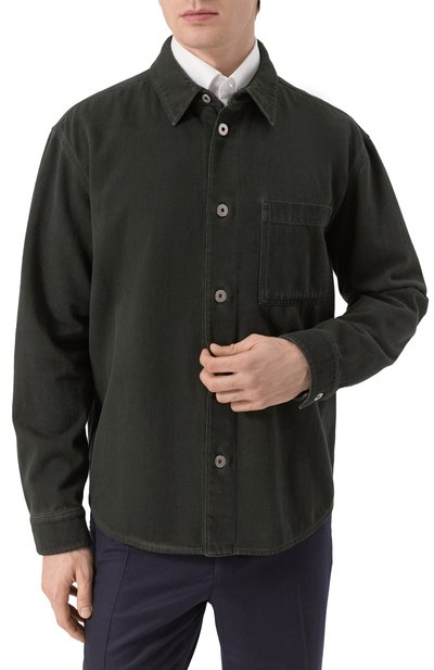 Джинсовая рубашка BURBERRY, арт. 8101259, фото 3