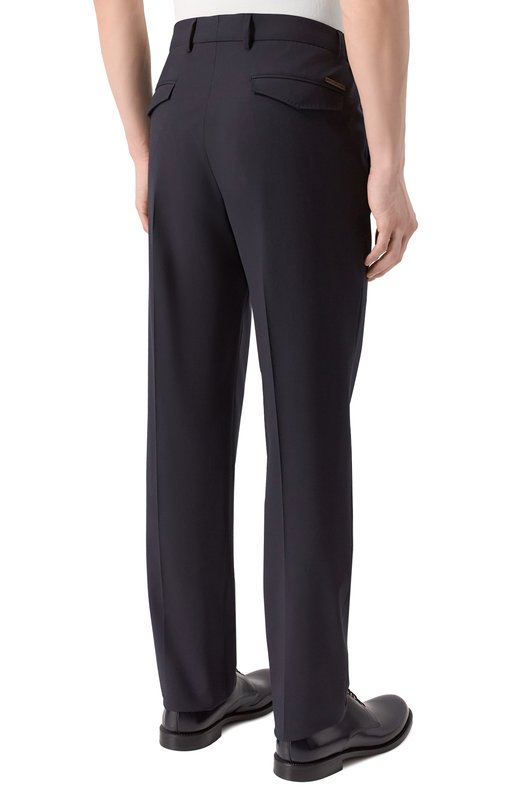 Шерстяные брюки Stefano Ricci M1T5100153/WEA02U Синий  M1T5100153/WEA02U Фото 4