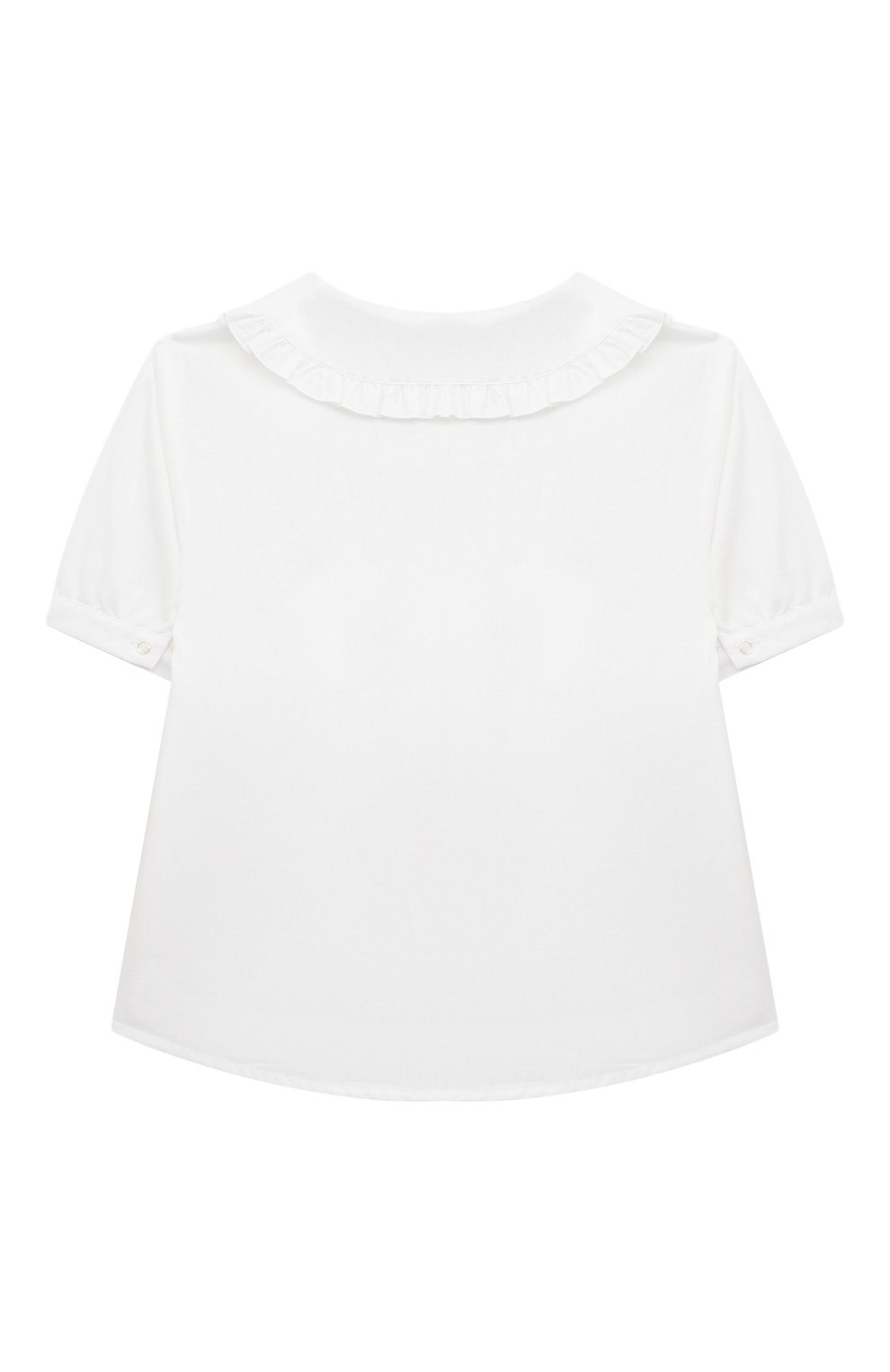 Хлопковая блузка ALETTA белого цвета по цене 9490 руб., арт. AC220620C-53/4A-8A, фото 2 Хлопковая блузка ALETTA, арт. AC220620C-53/4A-8A, фото 2