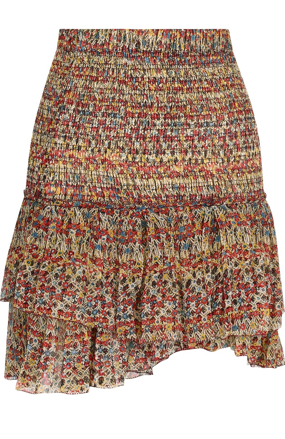 Шелковая мини-юбка с оборками и принтом ISABEL MARANT ETOILE, арт. JU0752-18P029E/EARLEY, фото 1