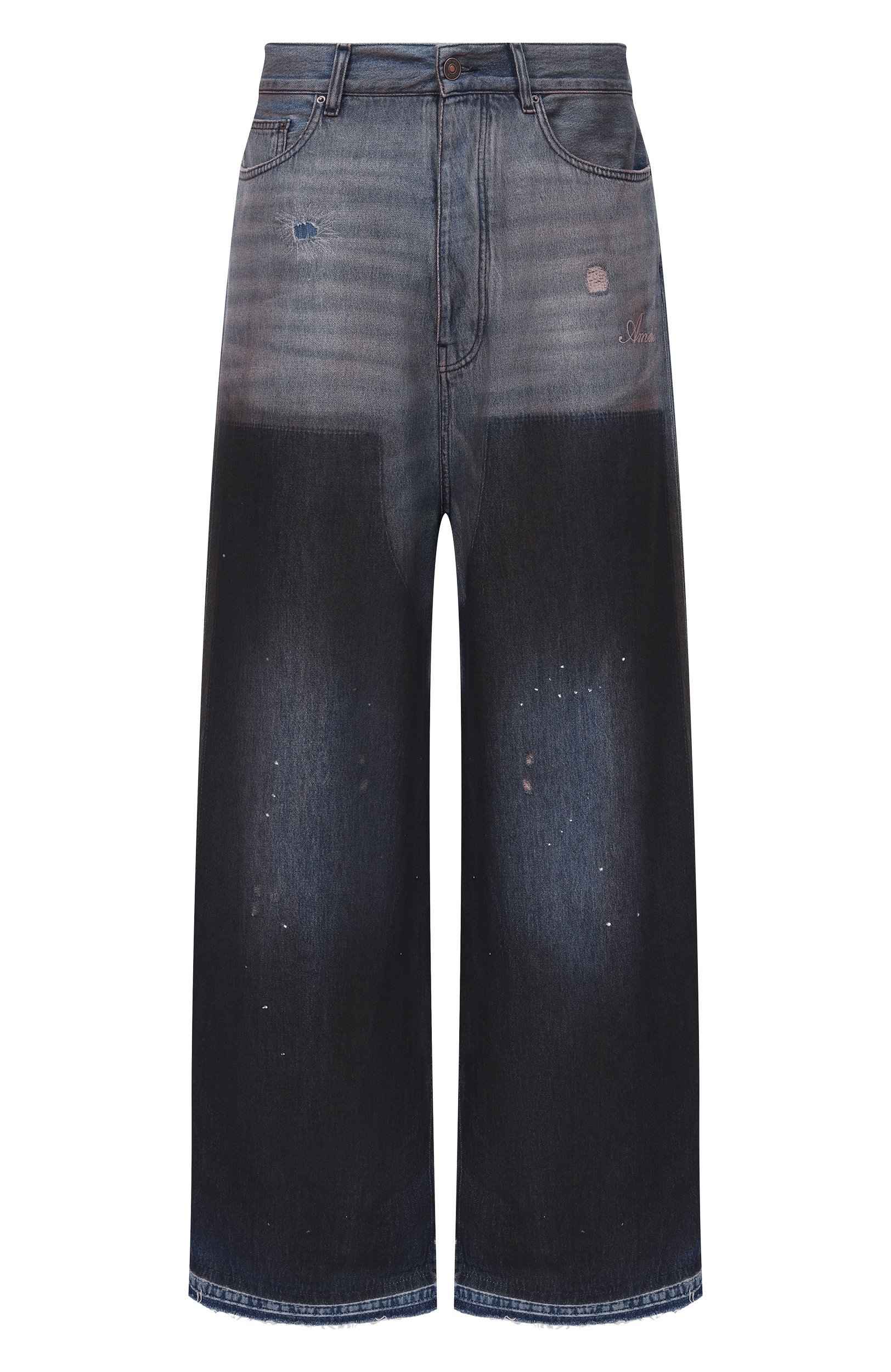 Джинсы AMIRI синего цвета по цене 95650 руб., арт. AMBMJE1136, фото 1 Джинсы AMIRI, арт. AMBMJE1136, фото 1