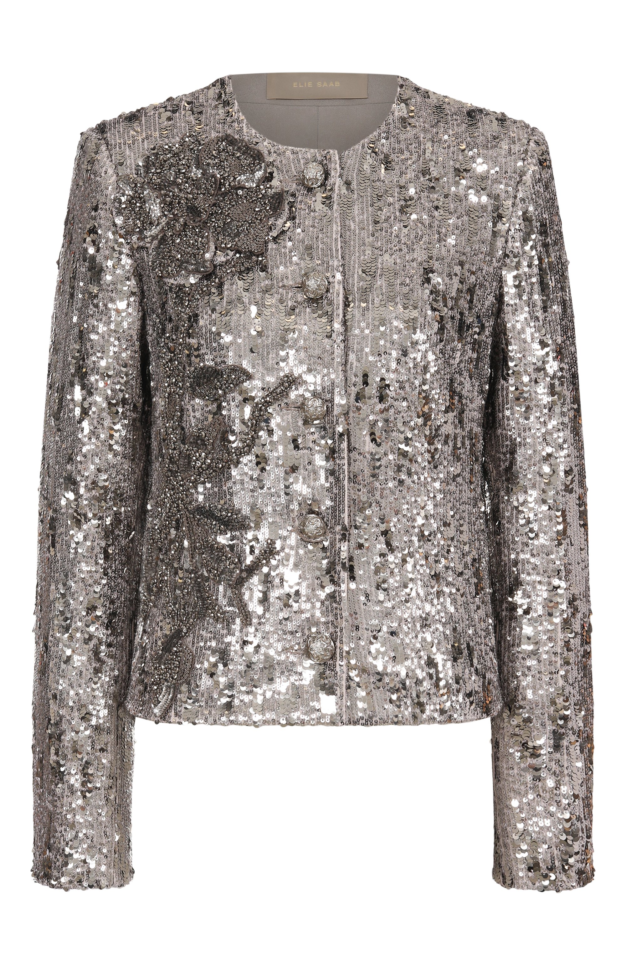 Жакет с отделкой пайетками ELIE SAAB, арт. J0151NP25/PA009, фото 1