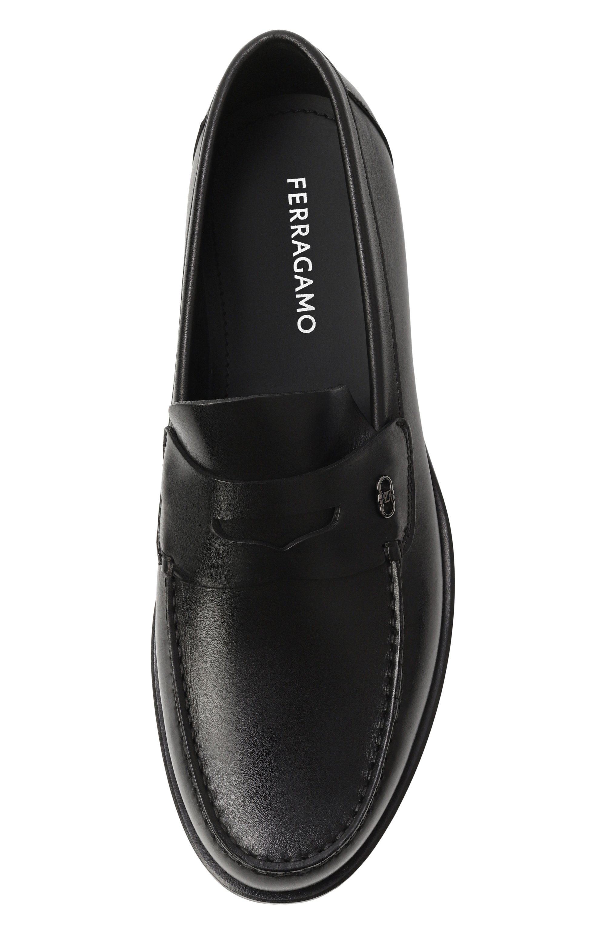 Кожаные пенни-лоферы FERRAGAMO, арт. 029584/778764, фото 6