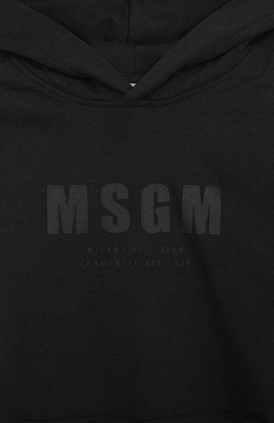 Хлопковое худи MSGM KIDS, арт. S5MSJUHS166, фото 3
