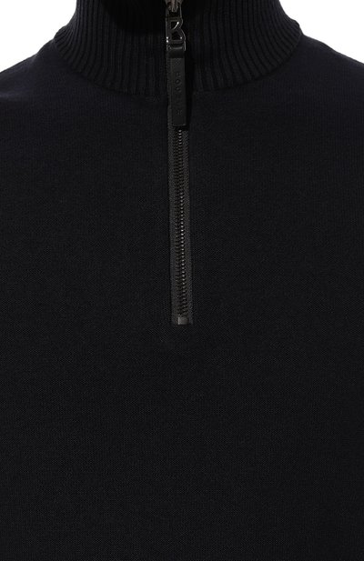 Джемпер из шерсти и хлопка BOGNER темно-синего цвета по цене 39500 руб., арт. 88482807, фото 5 Джемпер из шерсти и хлопка BOGNER, арт. 88482807, фото 5