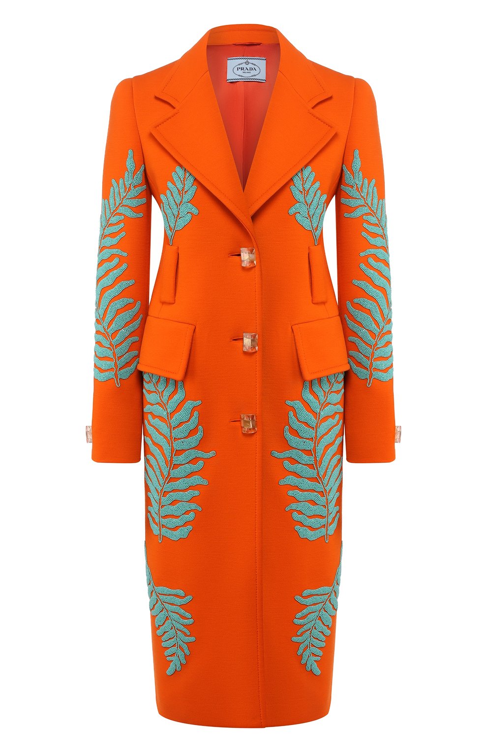 Шерстяное пальто PRADA, арт. P682MR-1WRS-F0UA4, фото 1