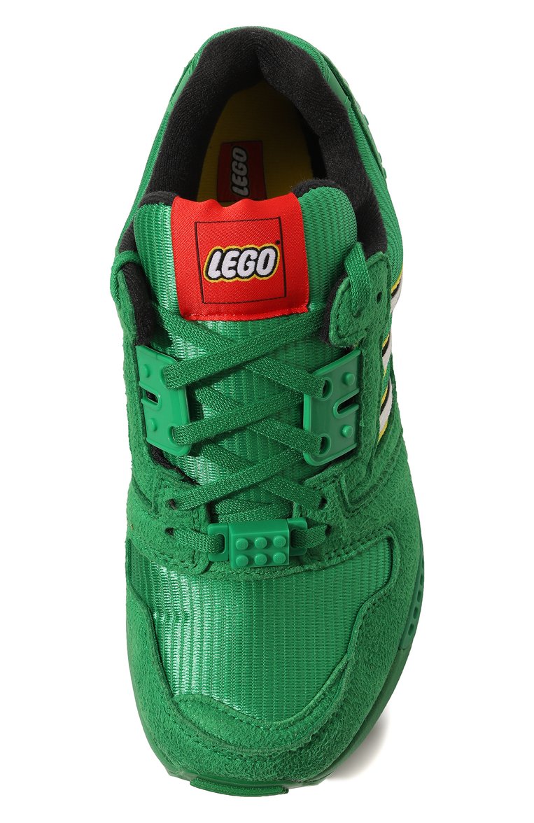 Детские кроссовки adidas zx 8000 x lego ADIDAS ORIGINALS зеленого цвета, арт. GZ8208 | Фото 4 (Материал внутренний: Текстиль; Материал внешний: Текстиль; Стили: Спорт; Региональные ограничения белый список (Axapta Mercury): RU; Материал сплава: Проставлено; Нос: Не проставлено)