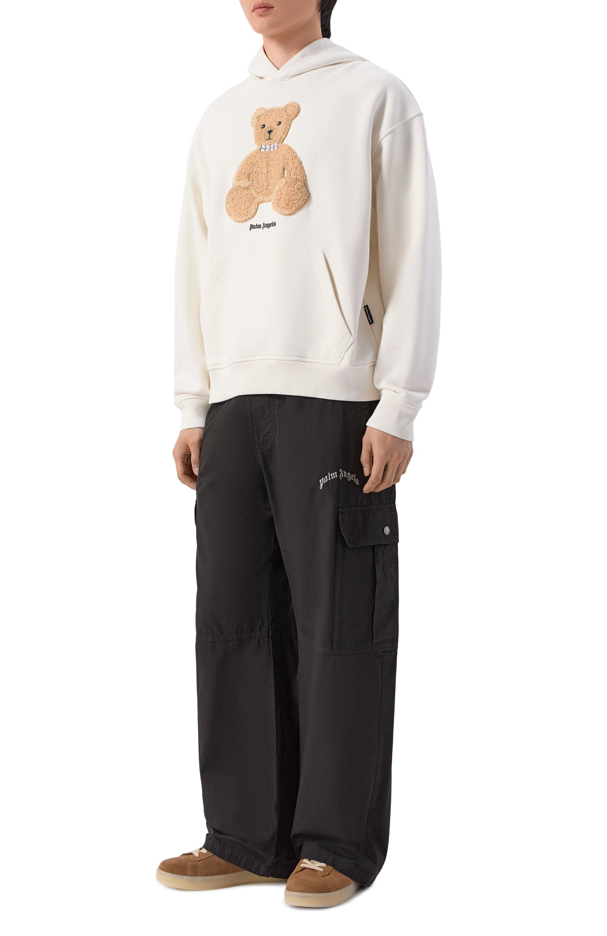 Хлопковое худи PALM ANGELS, арт. PMBB17DS26FLE00C, фото 2