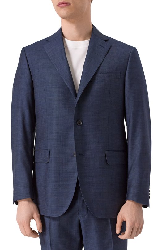 Шерстяной костюм Corneliani 256008-2517289_SET Синий  256008-2517289_SET Фото 4