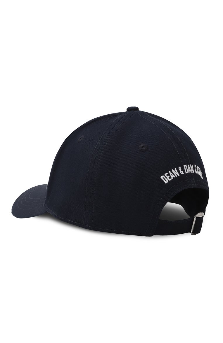 Мужская хлопковая бейсболка icon DSQUARED2 темно-синего цвета, арт. BCM0412 05C00001 | Фото 3 (Материал: Хлопок, Текстиль; Нос: Не проставлено)