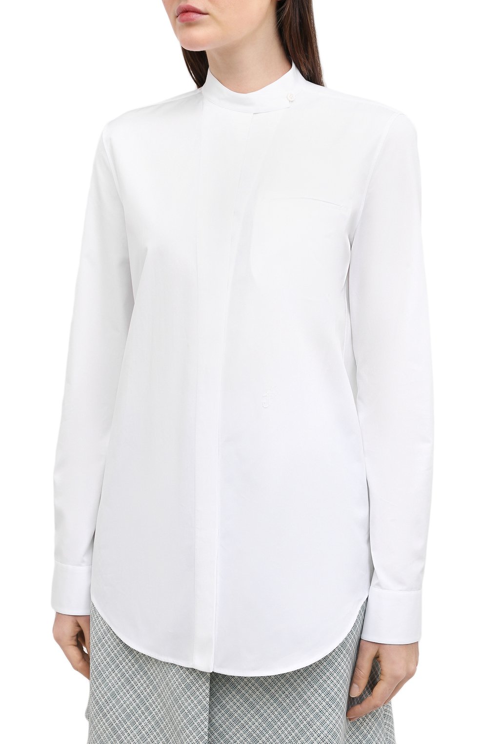 Хлопковая рубашка JIL SANDER, арт. JSX0600105-W0244300, фото 3