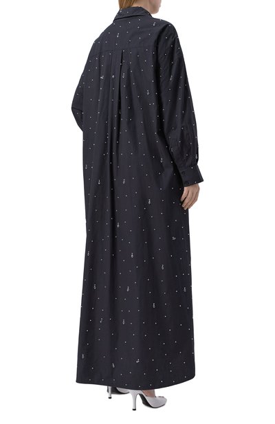 Хлопковое платье с отделкой стразами GIUSEPPE DI MORABITO, арт. 06PSDR916R 16406, фото 3