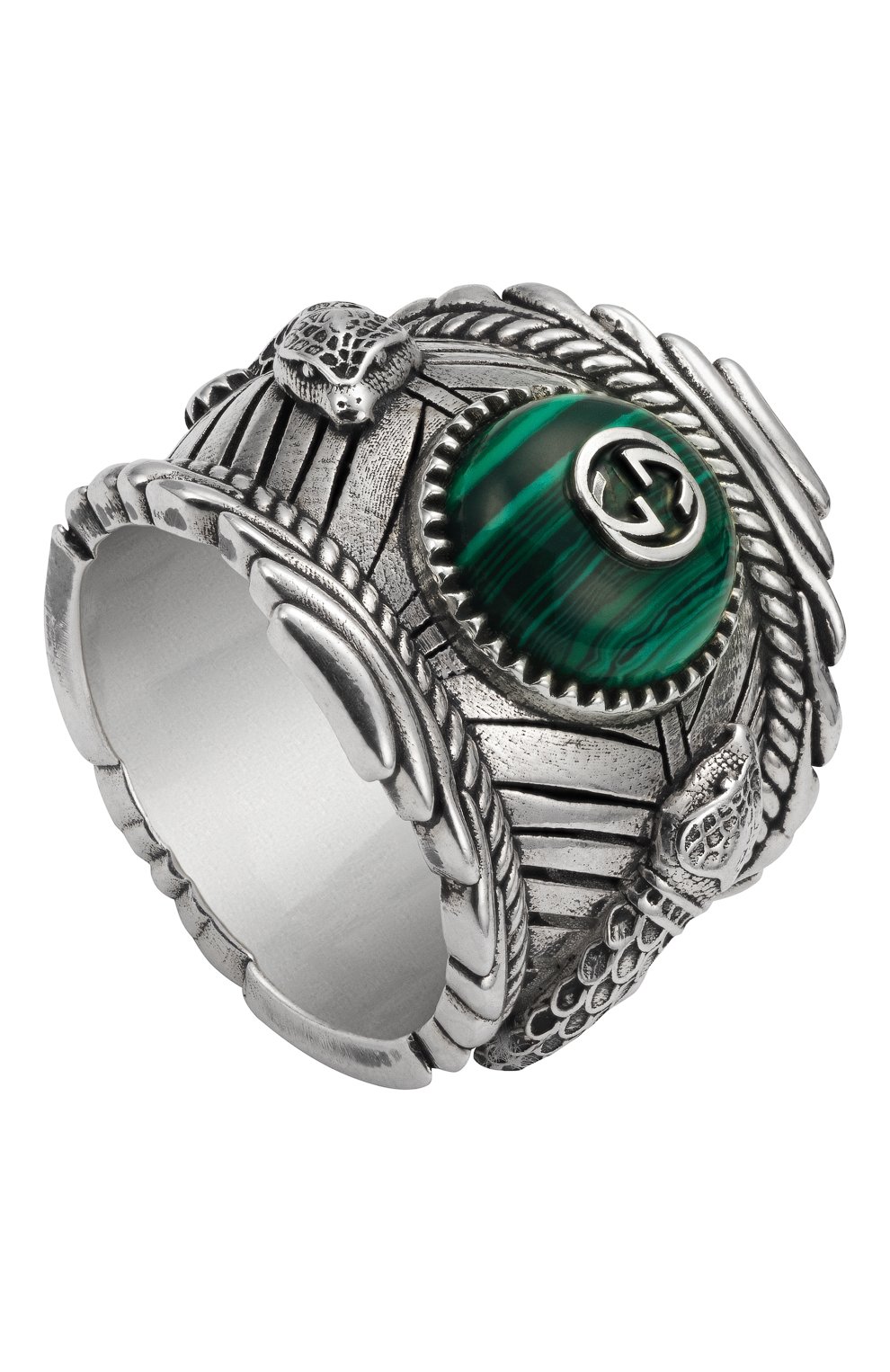 Кольцо GUCCI бесцветного цвета по цене 54600 руб., арт. YBC499007001, фото 1 Кольцо GUCCI, арт. YBC499007001, фото 1