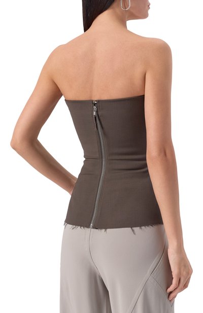 Шерстяной топ-корсет RICK OWENS, арт. RP02E4127/WST, фото 4