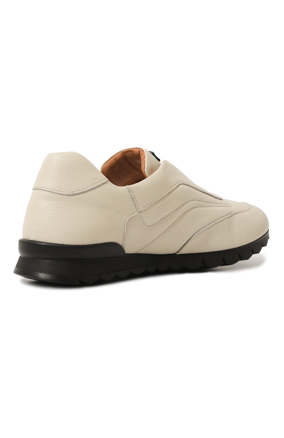 Кожаные кроссовки KITON белого цвета по цене 117000 руб., арт. USSA107N0109801, фото 5 Кожаные кроссовки KITON, арт. USSA107N0109801, фото 5