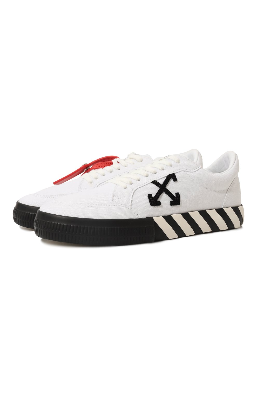 Текстильные кеды vulcanized OFF-WHITE, арт. 0MIA085C99FAB006, фото 1