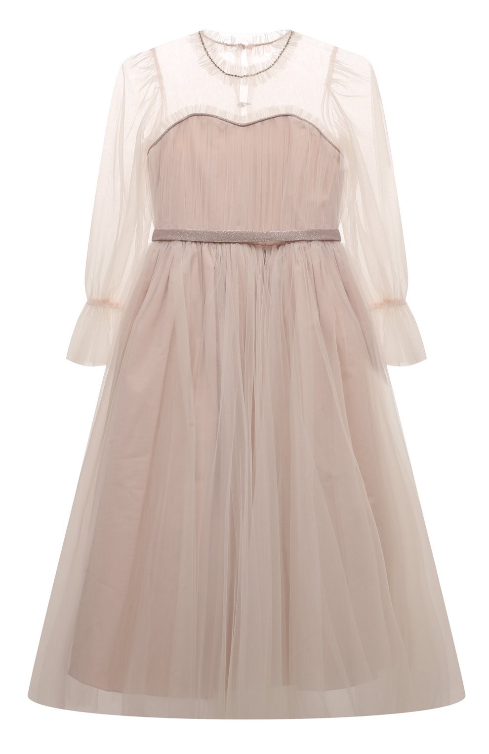 Платье DESIGNERS CAT светло-бежевого цвета по цене 52750 руб., арт. 100000K01001737/EVIVE DRESS/14A-16A, фото 1 Платье DESIGNERS CAT, арт. 100000K01001737/EVIVE DRESS/14A-16A, фото 1