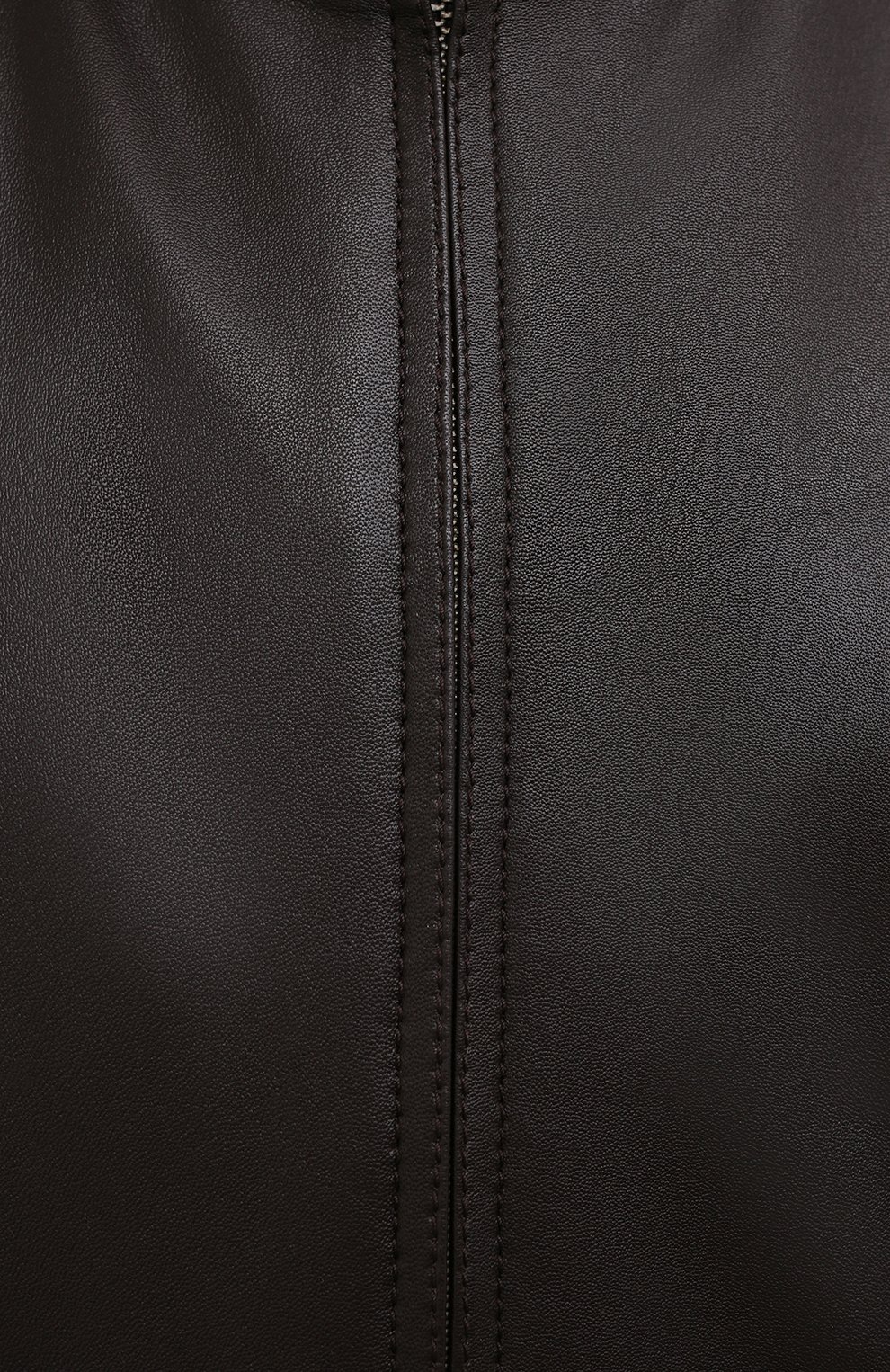 Кожаный бомбер GIMO'S темно-коричневого цвета по цене 58350 руб., арт. 21PE.1.090.62/58-60, фото 5 Кожаный бомбер GIMO'S, арт. 21PE.1.090.62/58-60, фото 5