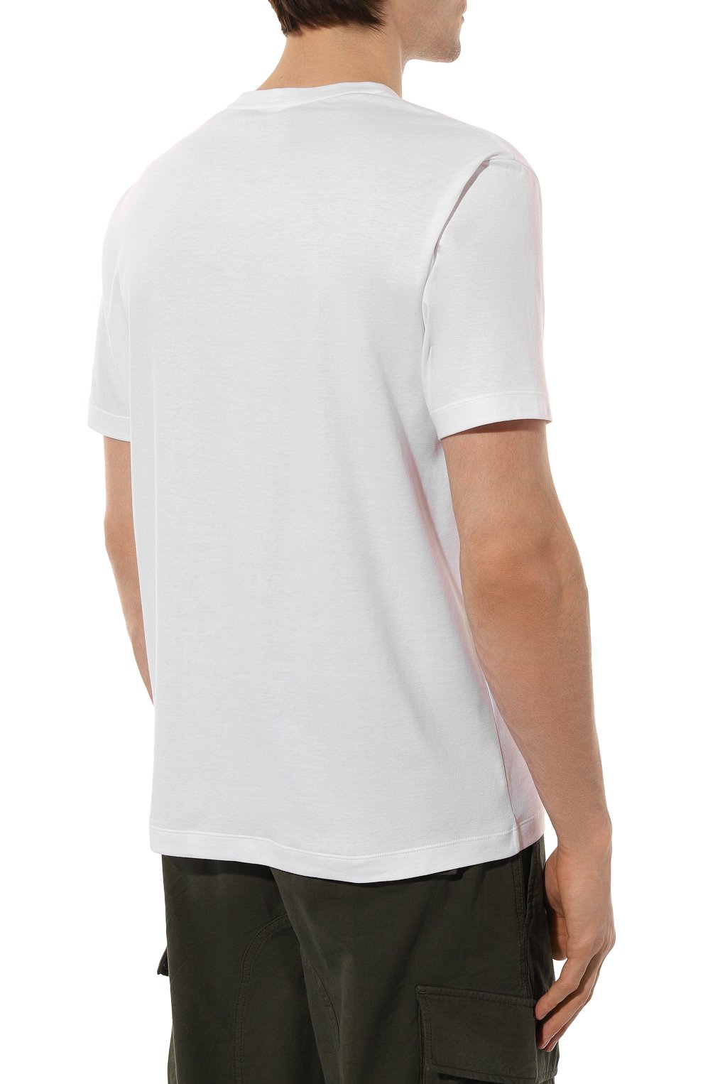 Хлопковая футболка GIORGIO ARMANI, арт. 6LSM90/SJTKZ, фото 4